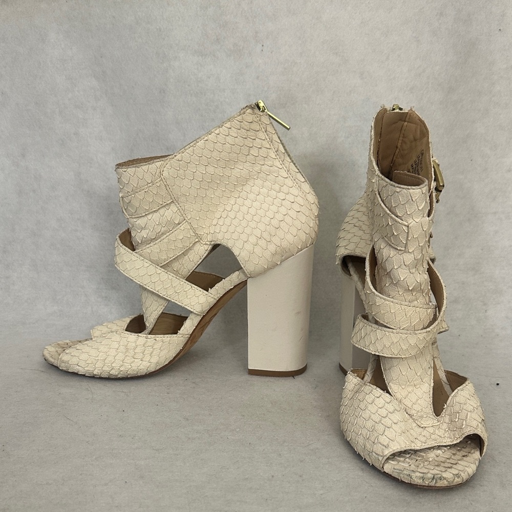Ash Ivory Textured Women's Heels